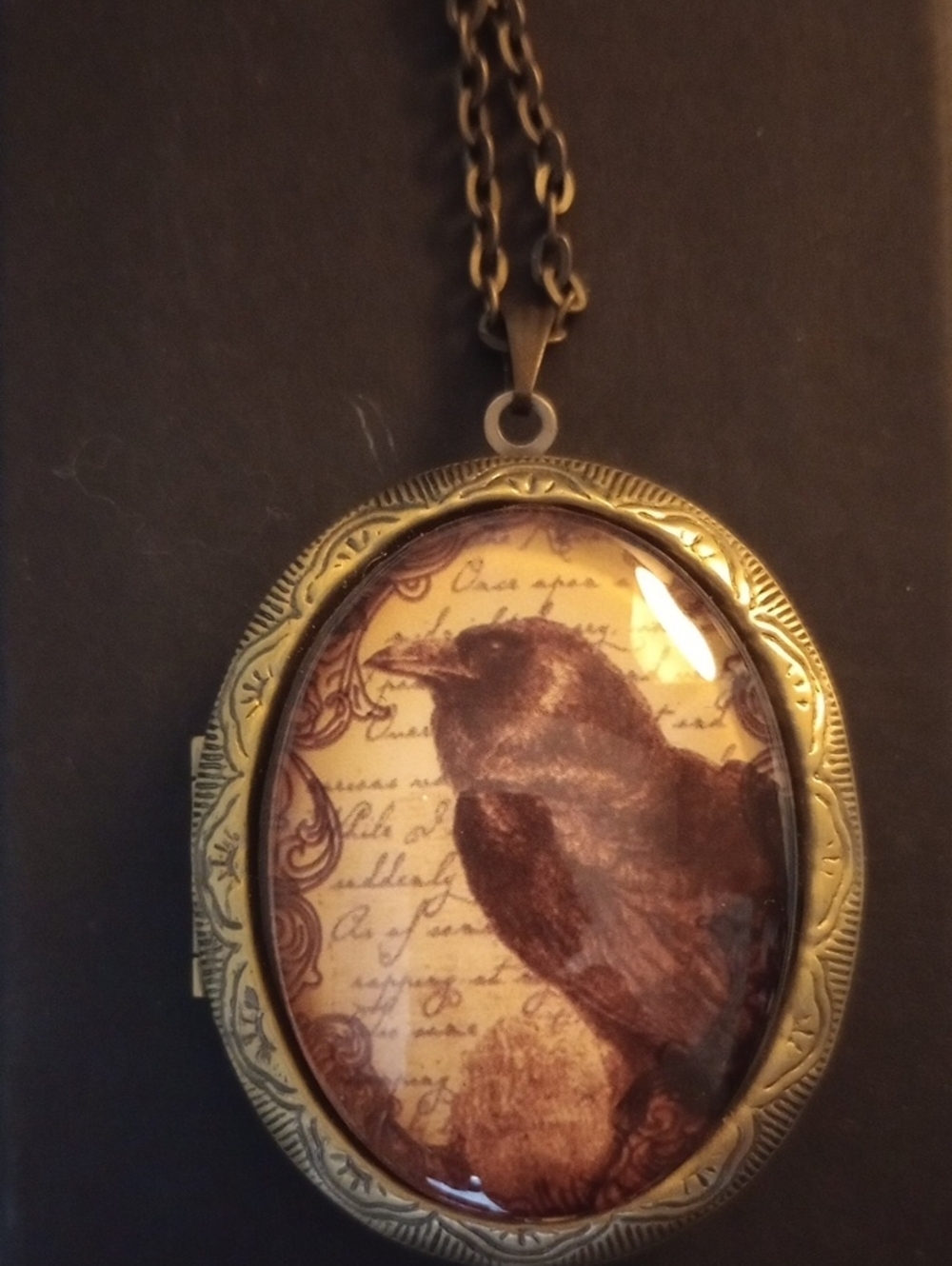 Raven Crow Locket